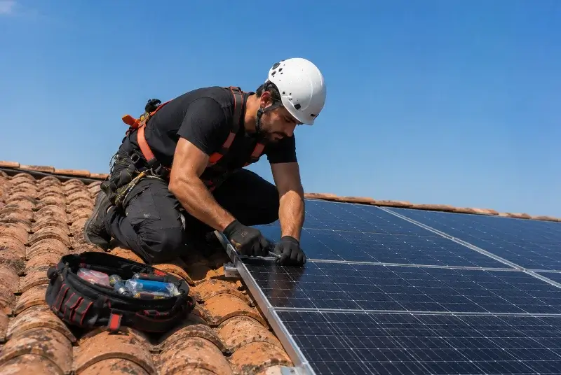 Maintenance et monitoring de panneaux solaires à Lucenay