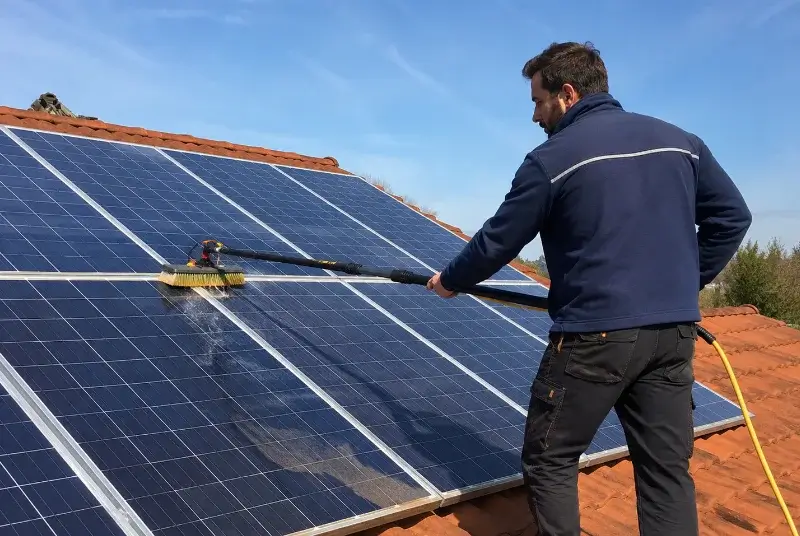 Nettoyage et entretien de panneaux solaires à Lucenay
